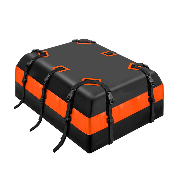 FO-1 auton kattolaukku turvalukolla ulkoiluun