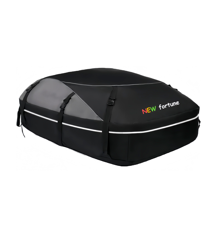 FO-7 vedenpitävä pehmeä musta autokattoinen matkalaukku