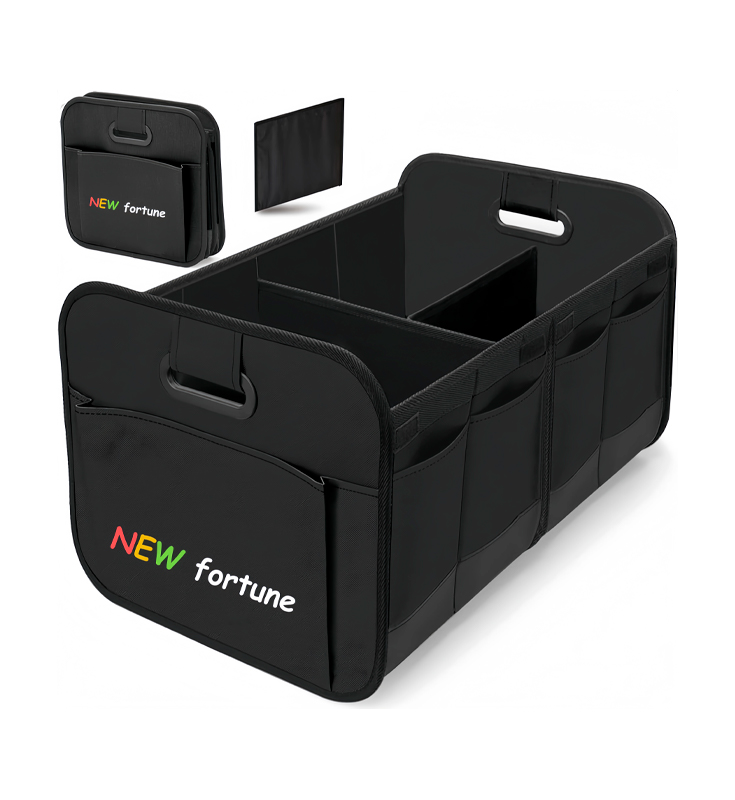 H-12 Taitettava kokoontaitettava moniosastoinen tavaratilan säilytyslaukku vahvistetuilla kahvoilla