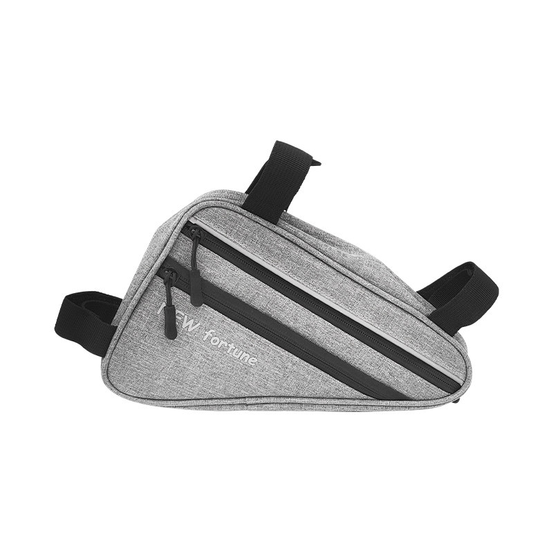 BI-01 harmaa heijastinnauha vedenpitävä polkupyörän kolmiolaukku