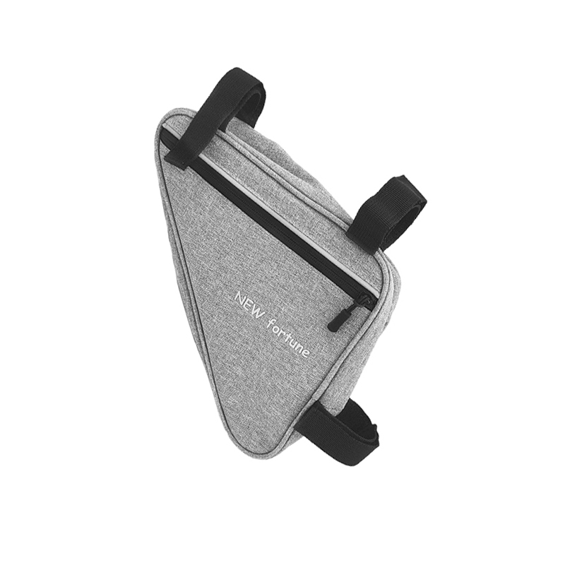 BI-02 polkupyörän säilytyspussi, jossa on heijastinnauhallinen kolmiopussi